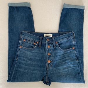 Madewell The Perfect Vintage Crop Jean Sz 27
